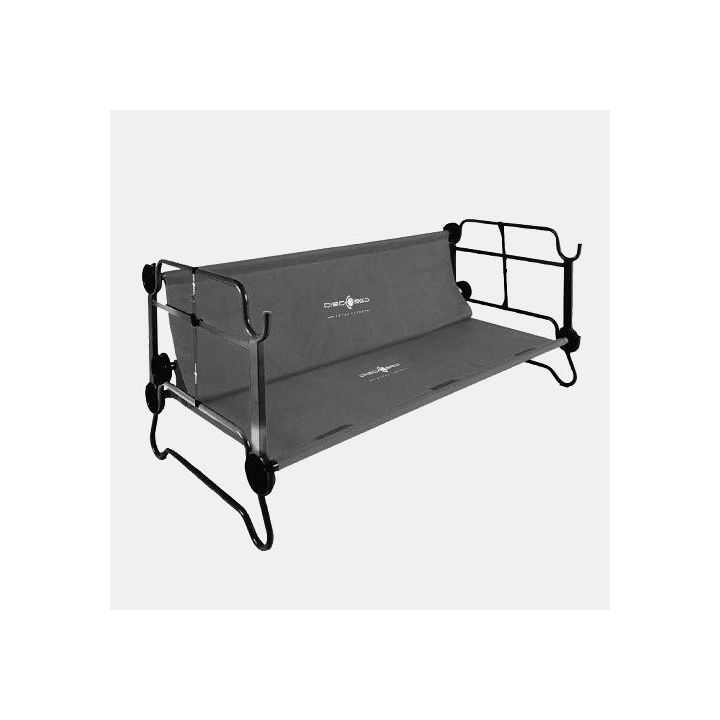 Letti da campeggio grigio antracite DISC-O-BED XL - impilabili - Taglia XL