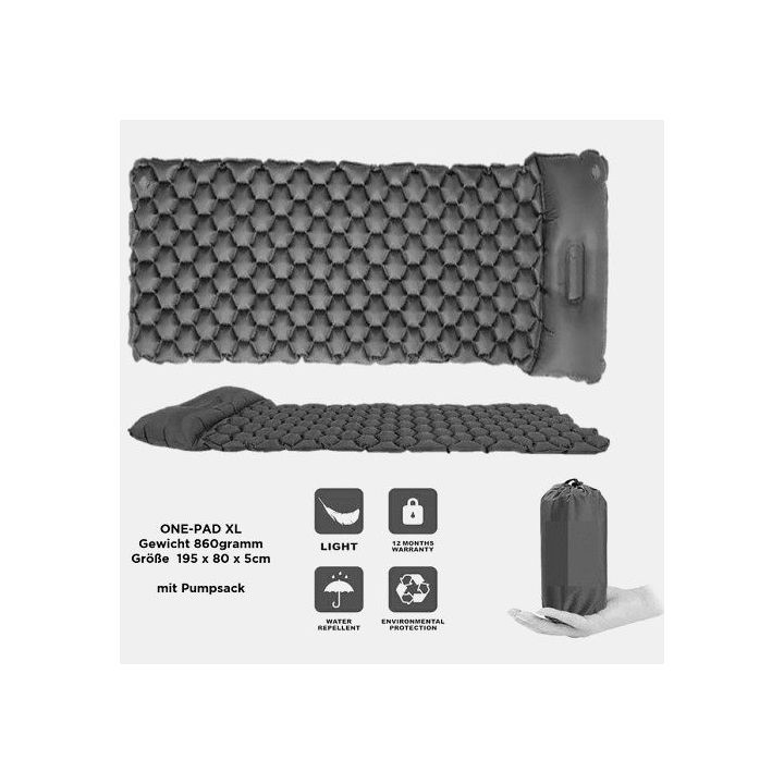 Matelas pneumatique pour lits ONE PAD XL et DISC-O-BED XL - Taille XL