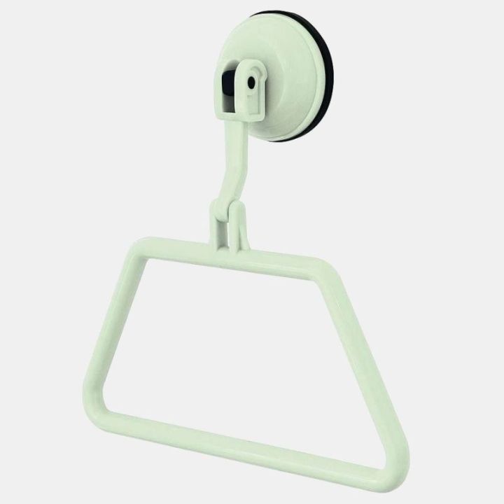 Porte serviettes de toilette blanc - fixation à ventouse