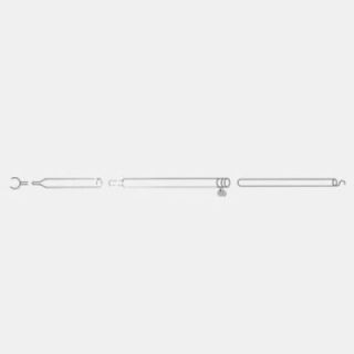 Barre de faitiere de toit en acier télescopique (170-250 cm) à pinces