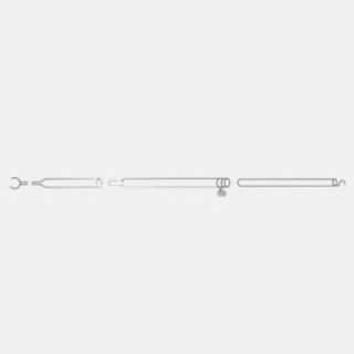 Barre de faitiere de toit en acier téléscopique (120-200 cm) à pinces