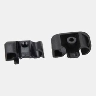 Scharnierprofiel eindkappen 30 mm zwart Polyplastic - per paar