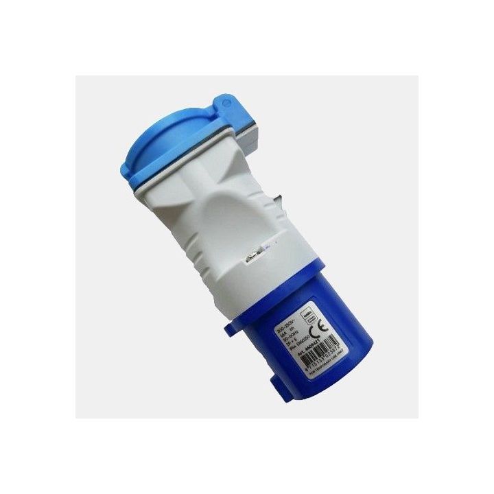Adaptateur mâle CEE17/ Femelle Schuko 16A - pour camping-cars.