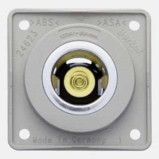 Prise 12 V gris clair Ø 21 mm BERKER