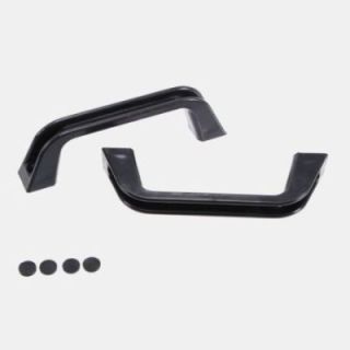 Kit de 2 poignées de tirage noires 150 mm avec cache-vis