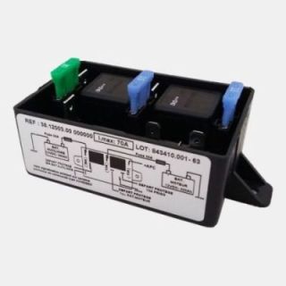 Coupleur séparateur faible capacité 50A /maxi 70A Scheiber - 3 départs de batteries inclus relais frigo