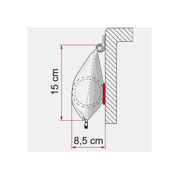 Rolgordijn CARAVANSTORE 255 - 264x225 cm - ROYAL GREY FIAMMA