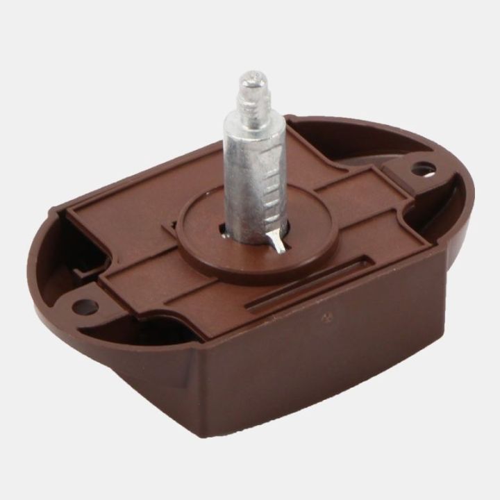 Brown push-lock lock case - notched version