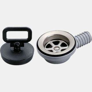 Bonde + bouchon pour Lavabo rond inox 290 mm (CW10823)