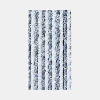 Rideau anti insecte chenillé XXL 205x100 cm pour camping-car - Gris blanc