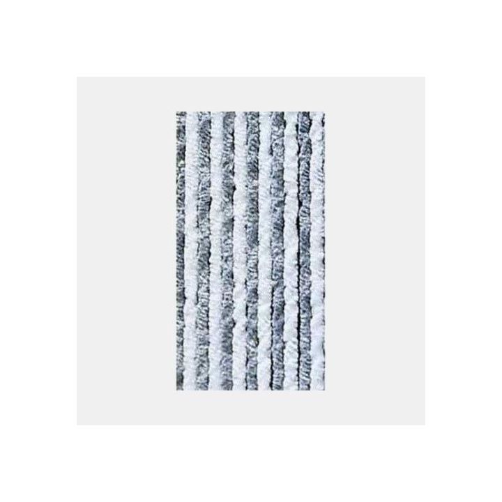 Rideau anti insecte chenillé XXL 205x100 cm pour camping-car - Gris blanc