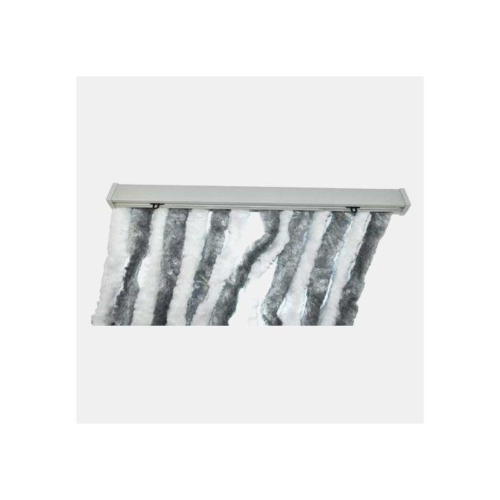 XXL tracked anti insect curtain 205x100 cm for motorhome - Grey white