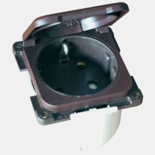 220V brown Schuko outlet + CBE cover
