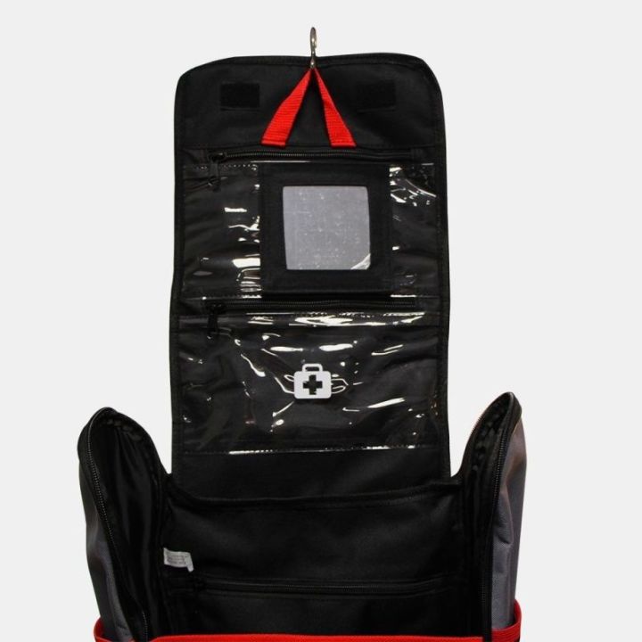 Organiseur de toilette PACK ORGANIZER TOILETRY Fiamma- Noir et rouge