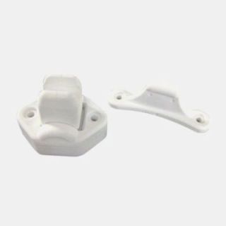 White hinged door closer Height: 40 mm