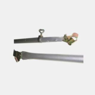 Barre de faîtière de toit en acier télescopique (25-40 cm) à pinces