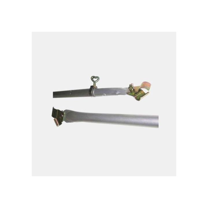 Barre de faîtière de toit en acier télescopique (25-40 cm) à pinces