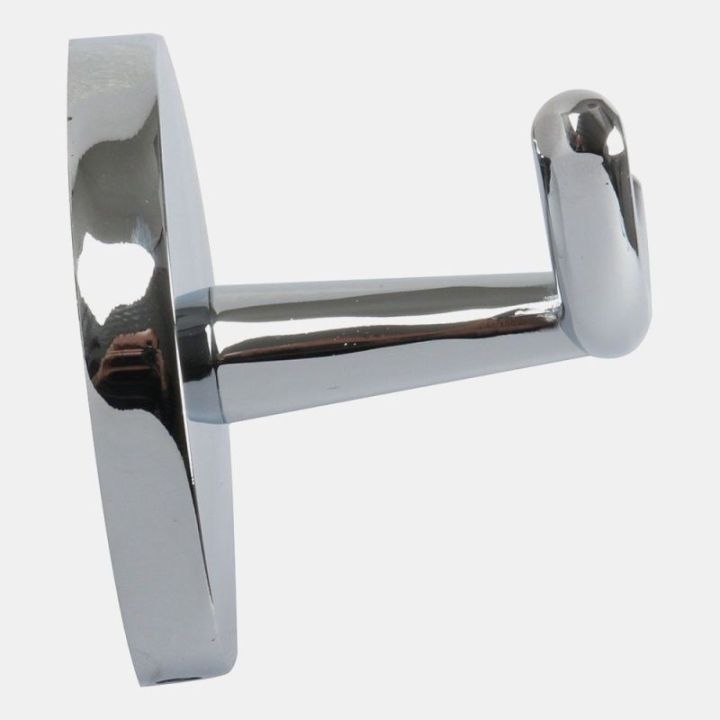 Double chrome-plated coat hook