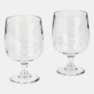 Set di 2 calici impilabili in acrilico da 250 ml