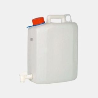 Bidón de 10 L de plástico alimentario con grifo de Ø 40 mm
