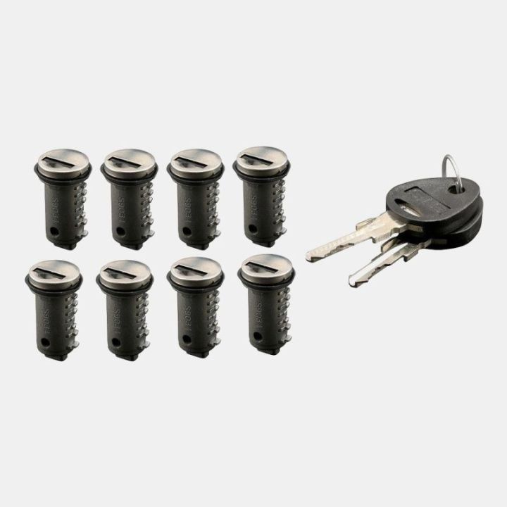8 barili 2 chiavi STS serie 43 con serratura accoppiata OBERHOLZ