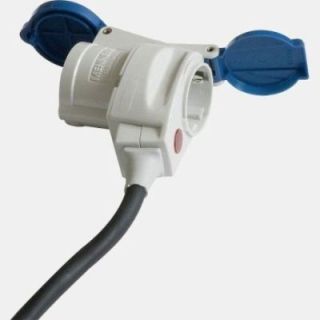 Adattatore angolato Schuko CEE con spia luminosa