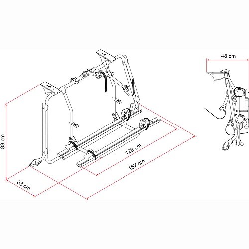fiamma bike rack parts