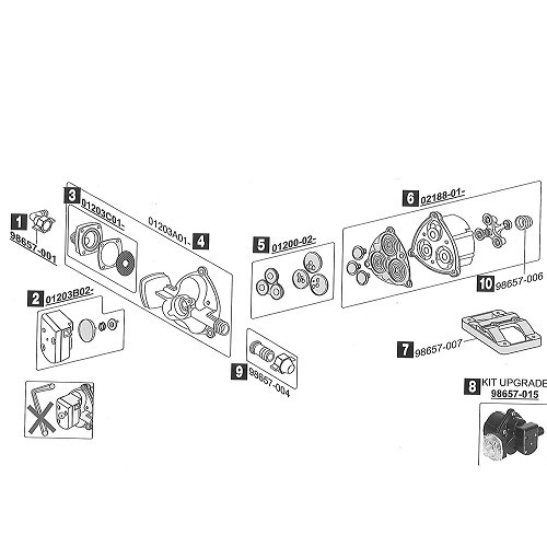 Kit upgrade pour pompe Aqua 8 Fiamma Fiamma98657015 98657015