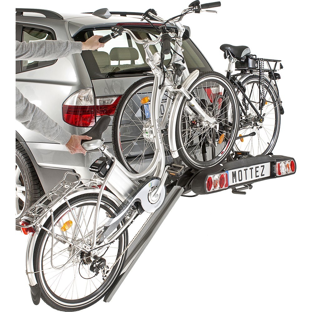 Porte-vélos sur attelage 2 vélos électriques Mottez MottezA023P2 - CP10452  