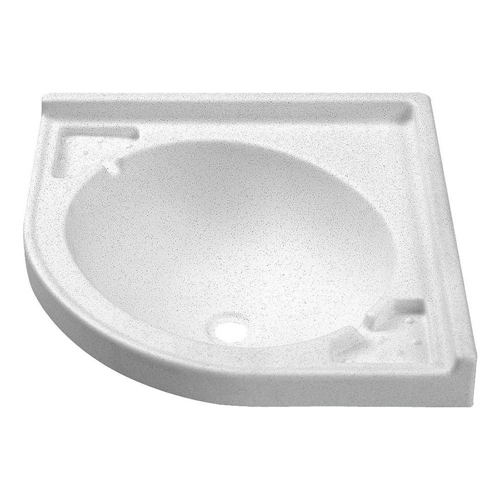 Vasque d'angle 418x418x510x418x510 mm + meuble, Lavabo plastique,Bac à  douche pour caravane et camping-car, Eau,Sanitaire,WC chimique camping,Toilette  de camping, Accessoires Camping-car