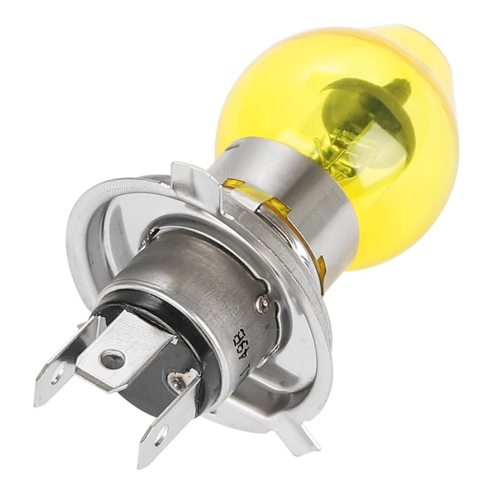 Lot de 2 ampoules de phare H4 à globe jaune 12V