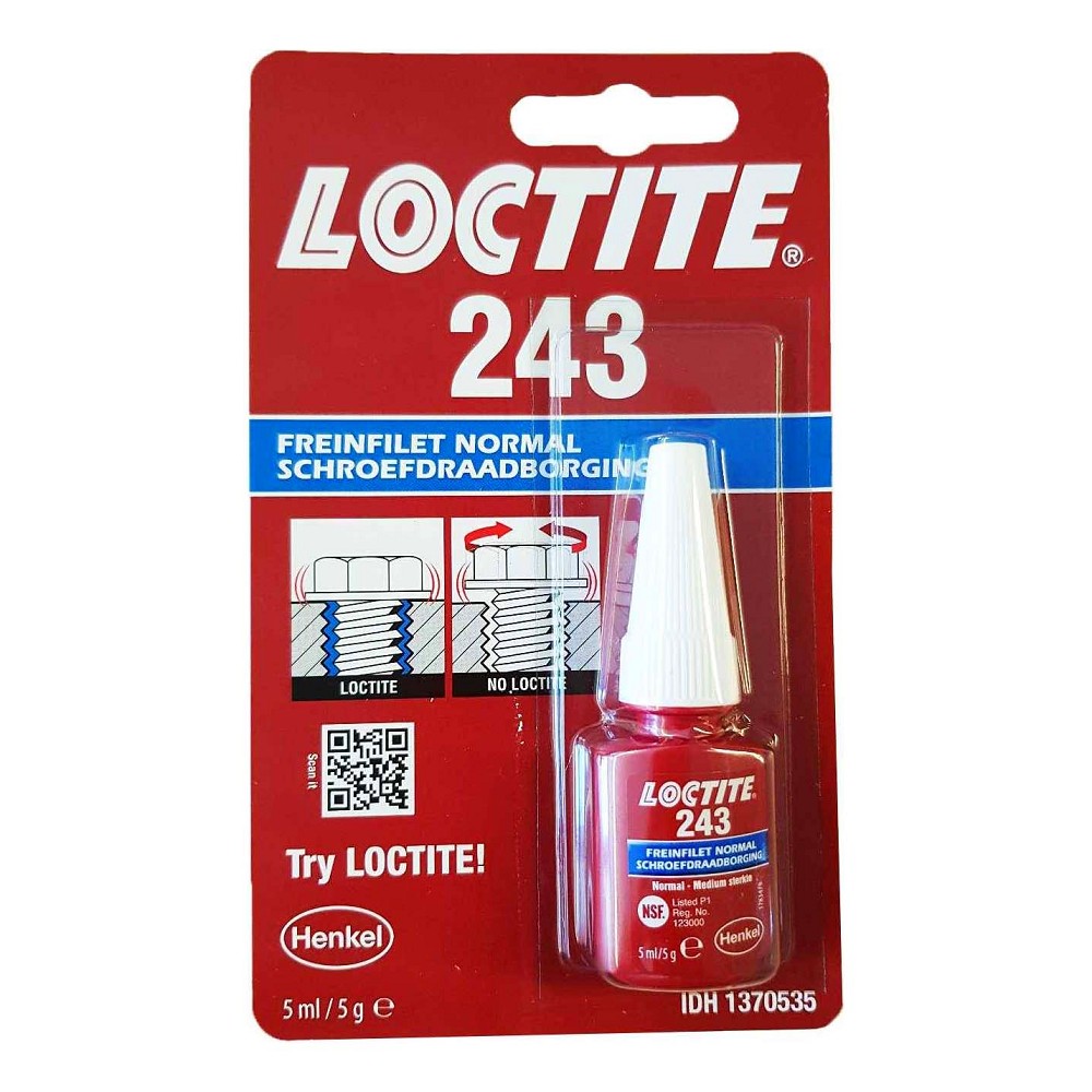 Frein filet moyen 243 LOCTITE 5ml - Feu Vert