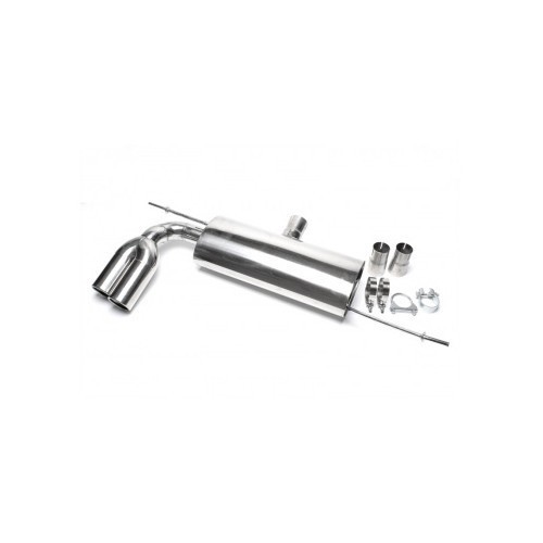     
                
                
    Silencieux Sport inox sortie 2 x 76 mm Rond pour A3 (8P) - AC10914
