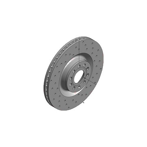     
                
                
    Disque de frein avant percé Zimmerman 345x30mm pour Audi A3 8P - AC60491
