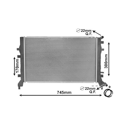     
                
                
    Radiateur d'intercooler refroidi par eau pour Audi A3 (8P) 1.4 TFSI - AC60520
