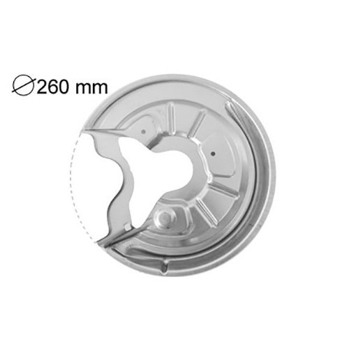     
                
                
    Flasque anti-poussière de disque arrière gauche pour Audi A3 8P - AH28204
