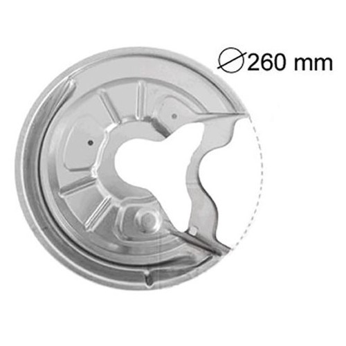     
                
                
    Flasque anti-poussière de disque arrière droit pour Audi A3 8P - AH28206
