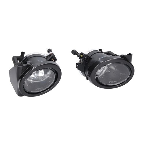     
                
                
    Crystal clear fog lamps with black surround for BMW 3 Series E46 Sedan Touring Coupé and Cabriolet (04/1997-08/2006) - the pair - BA17640
