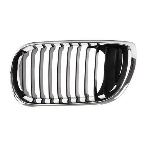     
                
                
    Black left grille with chrome surround for BMW 3 Series E46 Sedan and Touring phase 2 (09/2001-) - driver's side - BA18303
