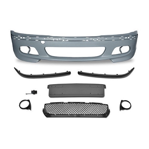     
                
                
    M-type front bumper complete with ABS for BMW 3 Series E46 Sedan and Touring phase 1 (04/1997-08/2001) - BA20634
