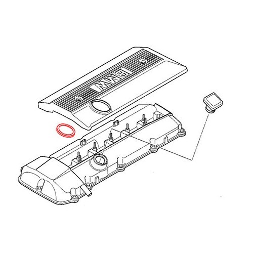     
                
                
    Cylinder head cover oil filler gasket for BMW E46 - BD71513
