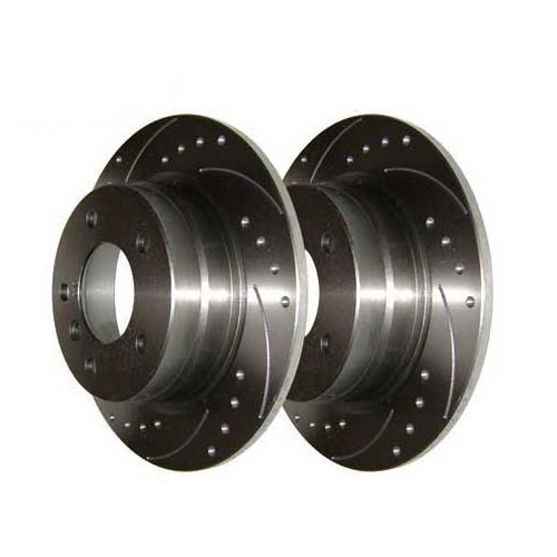     
                
                
    Discos traseros ranurados graneteados BREMTECH 280 x 10 mm para BMW E46 - por 2 - BH30121
