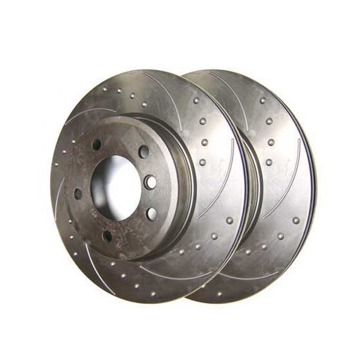     
                
                
    Discos delanteros estriados puntiagudos BREMTECH 300 x 22 mm para BMW E46 - juego de 2 - BH30400B

