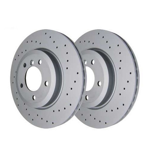     
                
                
    Discos delanteros perforados ZIMMERMANN 325 x 25 mm para BMW E46 - 2 piezas - BH30420Z
