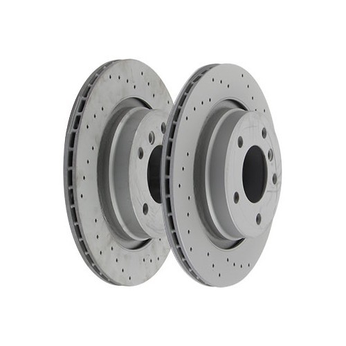     
                
                
    Rear drilled discs ZIMMERMANN 294 x 19 mm for BMW E46 - 2 pieces - BH30900Z
