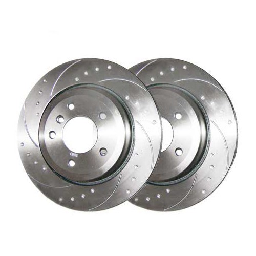     
                
                
    Discos traseros estriados puntiagudos BREMTECH 320 x 22 mm para BMW E46 - juego de 2 - BH30920B
