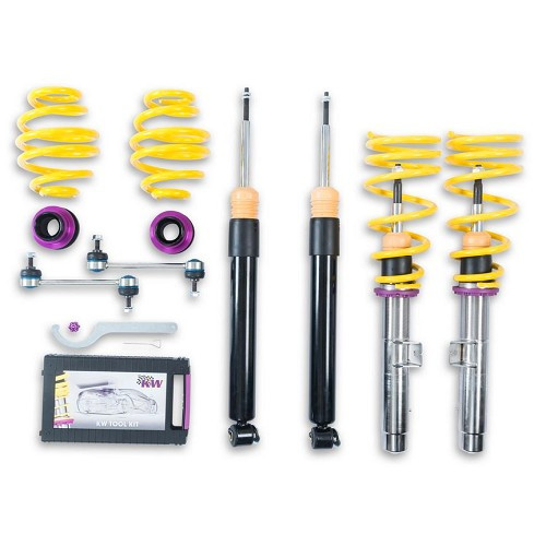     
                
                
    KW threaded combination kit V2 line version for BMW 3 Series E46 M3 Coupé and Cabriolet (07/1999-08/2006) - adjustable rebound - BJ56483
