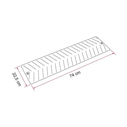 Plaques de désenlisement 74x22,5 cm GRIP SYSTEM FIAMMA - vendues par 2  FIAMMA97901-055 GRIPSYSTEMFiamma - CD10206 