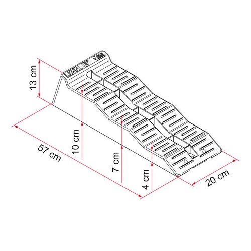 Anti Slip Platte Fiamma Wohnmobil Platte Anti-rutsch für Keile