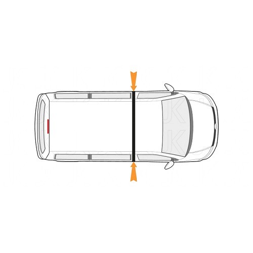 Rideaux de séparation cellule cabine pour T4 T5 T6 T6.1 VOLKSWAGEN